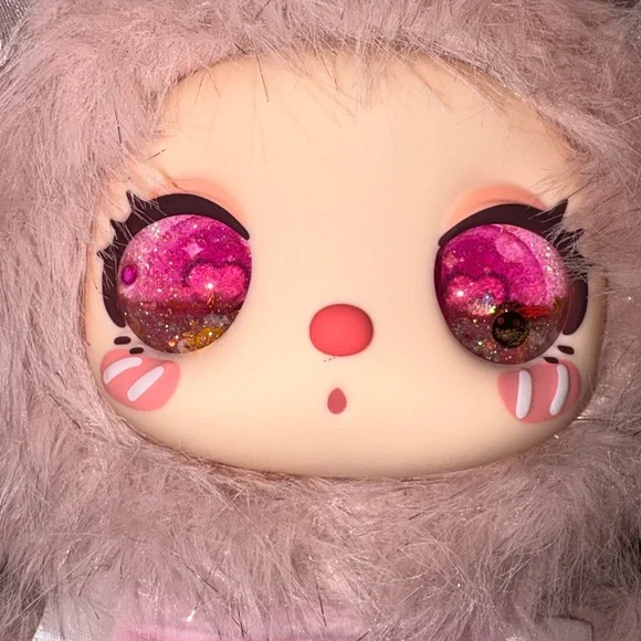 600% Liita Tea Time With My Girl secret pink liquid glitter eyes. Cream Paws